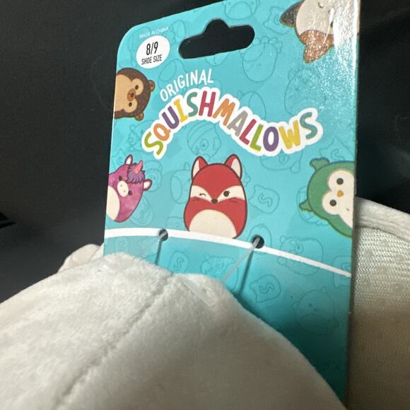 Squishmallows Adult Slippers Mila The Grey Elephant Shoe Size 8/9 Soft Cozy Warm - Picture 3 of 3